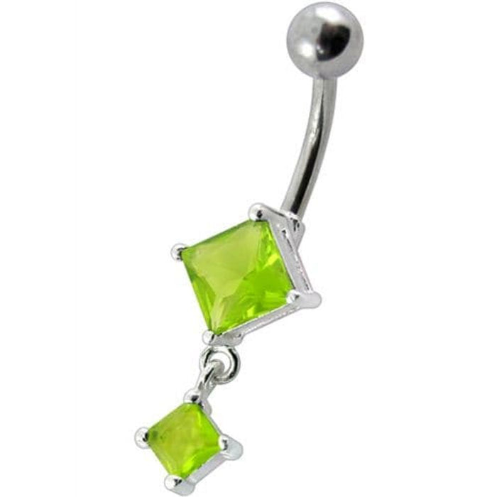 Fancy  Dangling SS Banana Bar Belly Ring