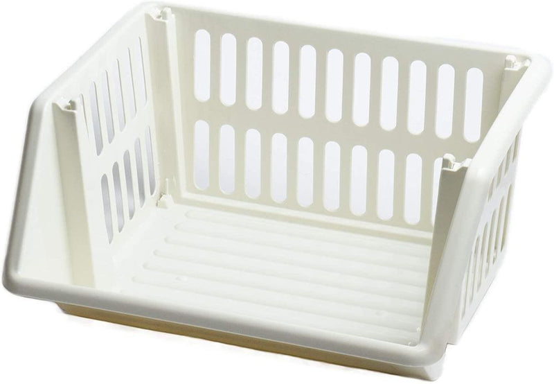 Stackable Vegetable Rack Organizer - Cream