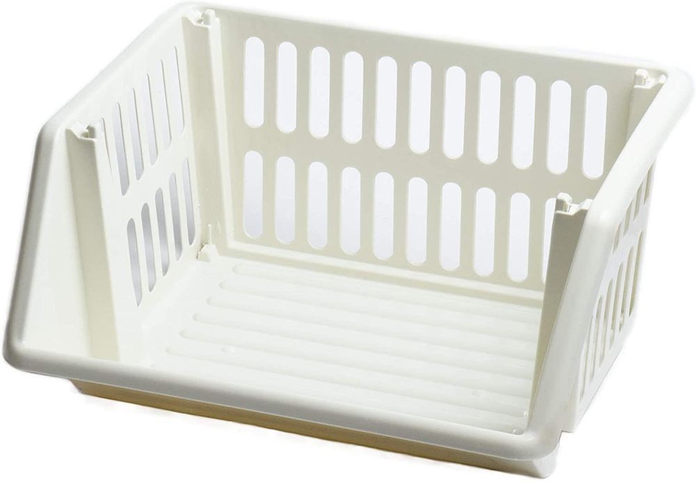 Stackable Vegetable Rack Organizer - Cream