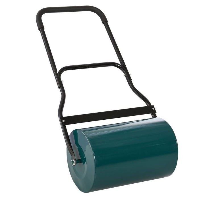 Premium Steel Lawn Grass Roller - 50L Capacity - Green