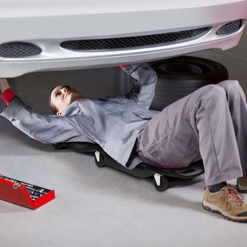 DURHAND Mechanic Vehicle Creeper Rolling Moulded Workshop Garage Assistance