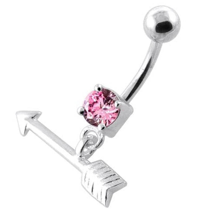 Trendy Arrow belly piercing ring