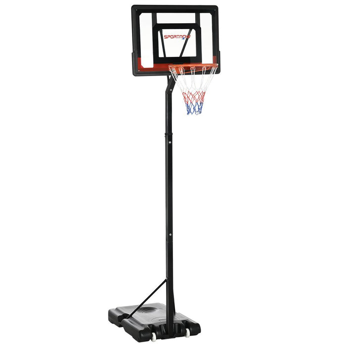 Premium Portable Basketball Hoop and Stand - Adjustable Height, Weighted Base, Easy to Move - High-Quality Materials