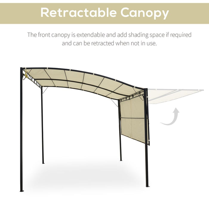 Outsunny Wall Mounted Garden Gazebo Awning