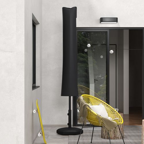 Outsunny Parasol Cover, Patio Cantilever Cover, Banana Umbrella Cover, Black