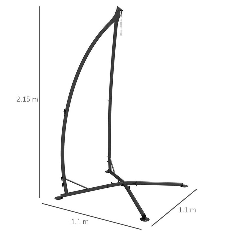 Outsunny Metal Hammock Chair Stand - Black (Stand Only)"
Title limit: 59 characters.