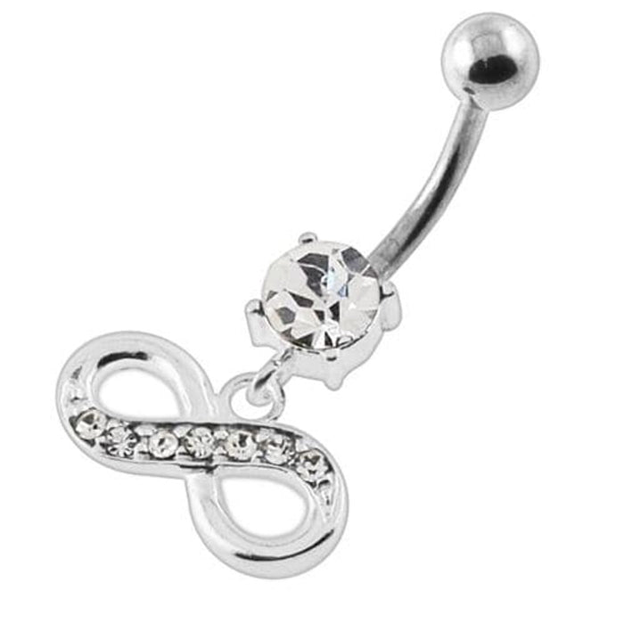 Jeweled Infinity Navel Belly Button Piercing