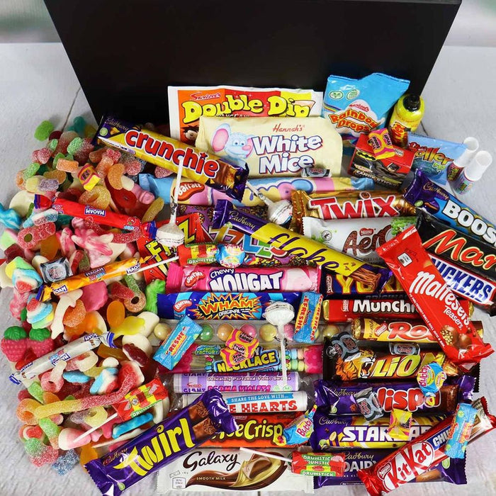 Large Mega Mix Chocolate & Retro Sweets Hamper - 2kg Pick N Mix, Cadbury, Nestle, Mars - Perfect Gift!