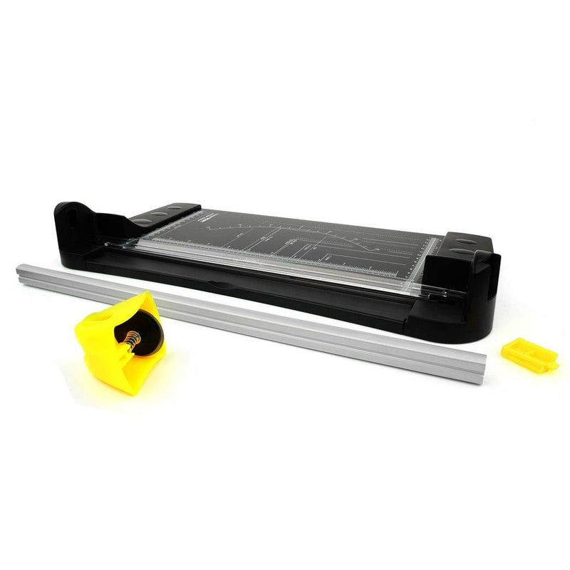 Deluxe A4 Paper Trimmer - 10 Sheet Capacity - Straight Cut Blade - Durable Metal Table - Non-Slip Feet - Precision Cutting