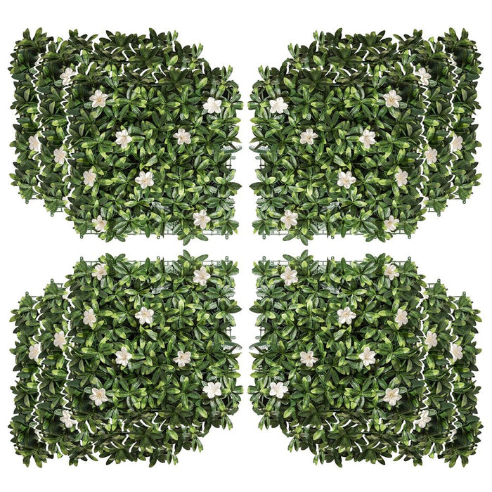 Premium Artificial Boxwood Panel | Realistic Faux Greenery for Garden, Balcony, and More | UV Resistant | 12PCS