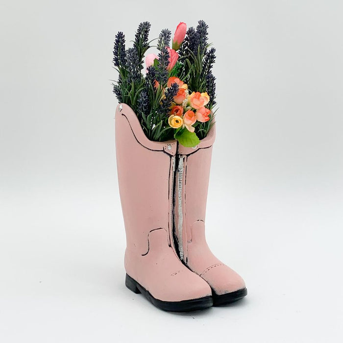 Premium 29cm Pink Boot Planter - High-Quality, Attention to Detail