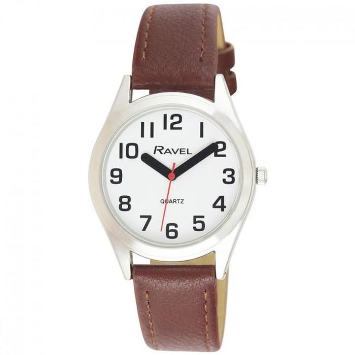 Ravel Mens Classic Strap Watch Brown/Silver Watch R0125.05.1