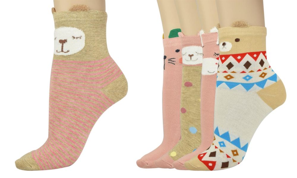 VINSANI Ladies Socks - High Quality Cotton, Comfortable & Stylish - Perfect Gift for Any Occasion