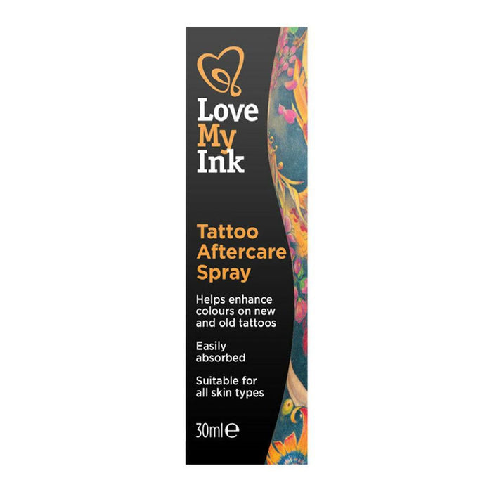 Love My Ink Tattoo Spray | Sensitive Skin | Dermatologically Tested | 30ml