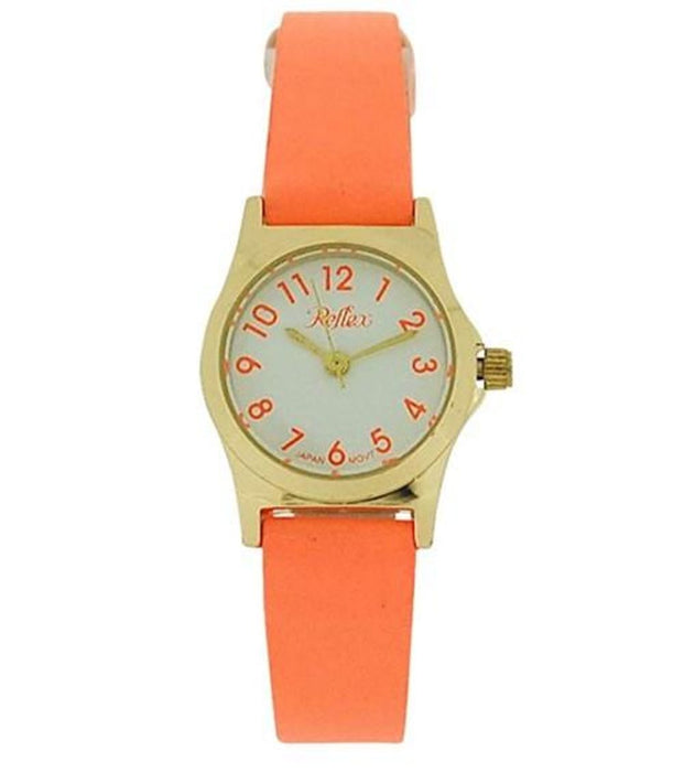 Reflex Girls Ladies White Dial Leather Strap Watch 1013 - Multiple Colors - High Quality