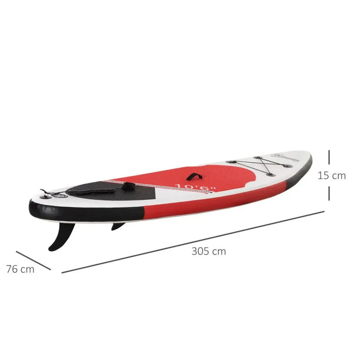 10ft Inflatable Stand Up Board: Non-Slip Deck + Adjustable Paddle - High-Quality, Portable, and Safe