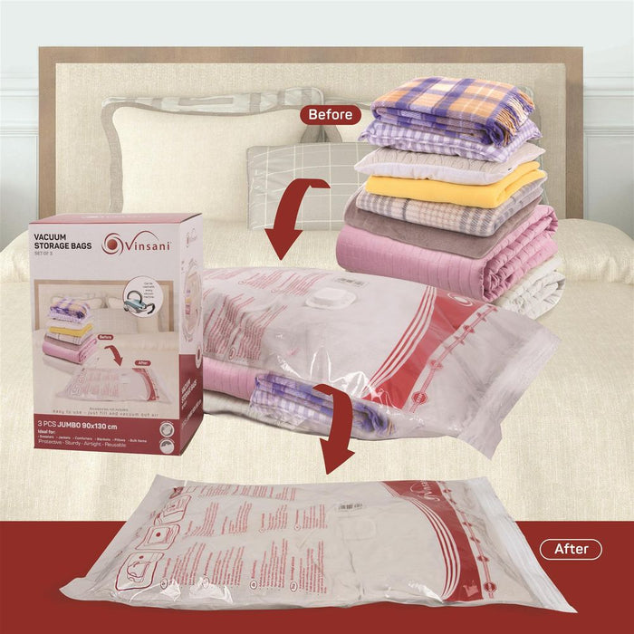 VINSANI Vacuum Bag 5658 - Increase Storage Space and Prevent Mold - Quality Guaranteed!