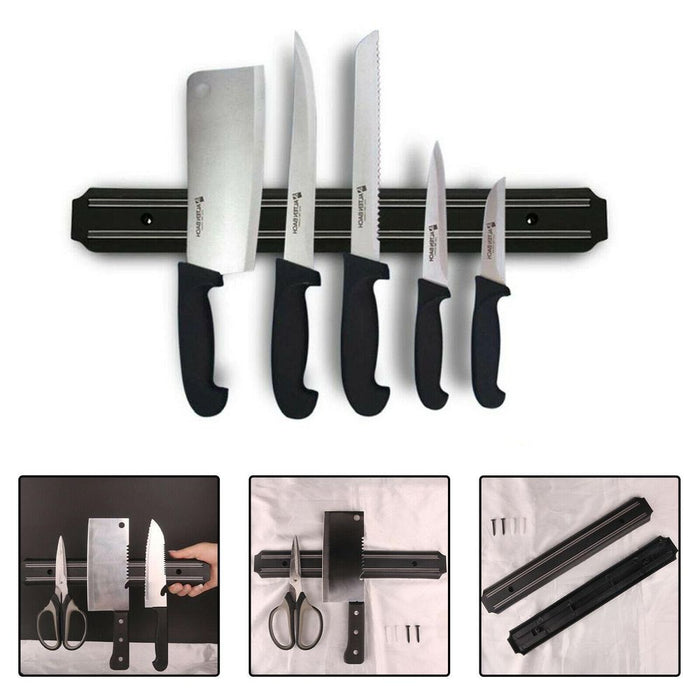 Premium Magnetic Knife Holder - Organize Safely and Efficiently - 20CM Strong Magnet - For Home and Restaurant Use