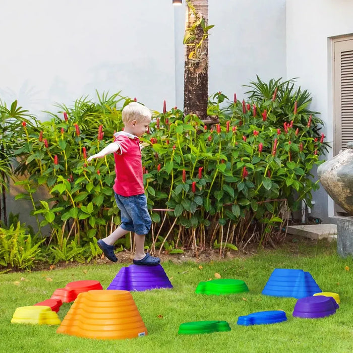 Premium Fish Shaped Balance Stepping Stones - Perfect for Kids - Multicoloured