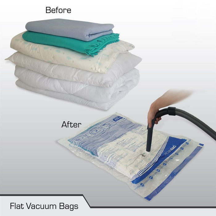 Premium 73cm x 130cm Vacuum Storage Bags x 3 - Airtight, Reusable, Perfect for Blankets, Duvets, and Clothes