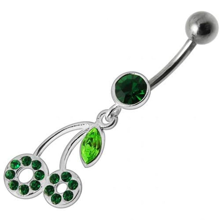 Fancy cherry Dangling Belly Ring Body Jewelry