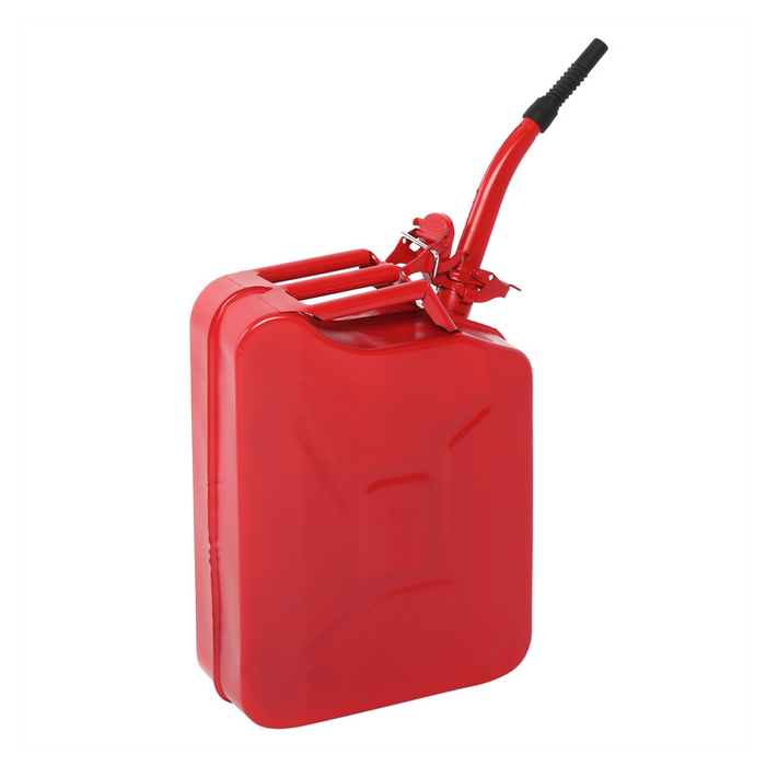 20L US Standard Cold-rolled Plate Petrol Diesel Can Gasoline Bucket with Oil Pipe Red