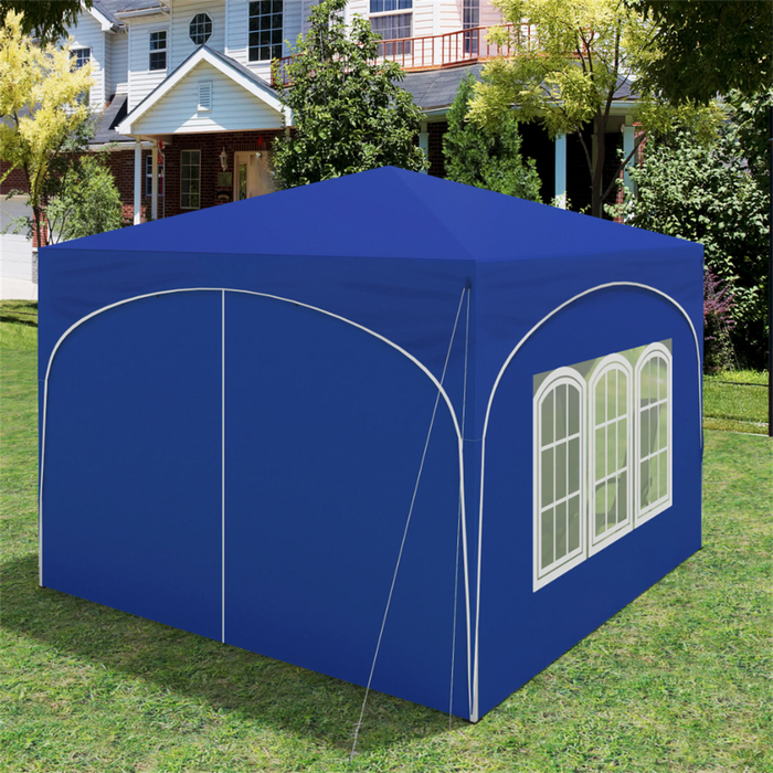 Party Tent | WOLTU folding Garden gazebo | Waterproof | Blue 3x3 m