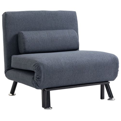 Sofa Chair Single Sofa Futon Bed Black Chaise Longue Sleeper Bed Black