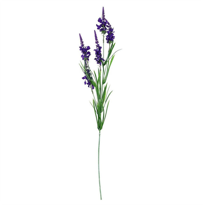 Purple Larkspur Artificial Stem Bundle - Pack of 6 - 80cm Length - Silk Petals - Versatile Decor