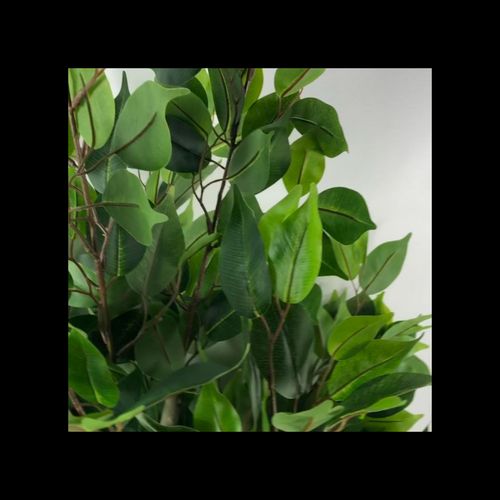 110cm Leaf Realistic Artificial Ficus Tree / Plant Multicolour Planter