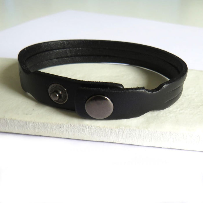 Premium Men's Leather Trio Bracelet - Stylish & Versatile Gift for Men, Teenagers, and Boyfriends