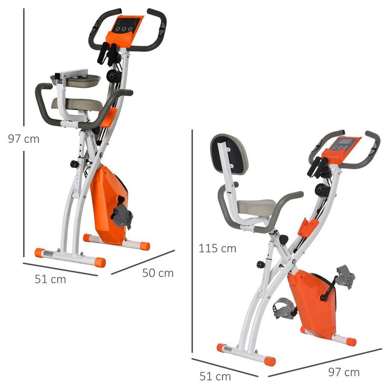 Ultimate Home Fitness Solution: 2-In-1 Exercise Bike with Pulse Sensor - Adjustable & Reliable