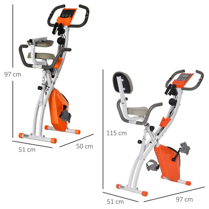 Ultimate Home Fitness Solution: 2-In-1 Exercise Bike with Pulse Sensor - Adjustable & Reliable