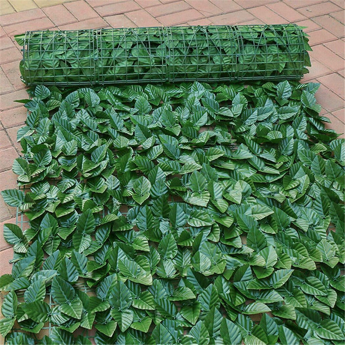 3m Artificial Hedge Fake Ivy Leaf Garden Fence Privacy Screening Roll Wall Panel