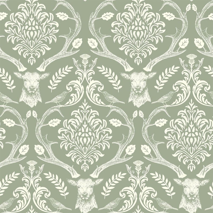 Premium Quality Stag Damask Sage Green sw12 - Perfect for All Demographics!