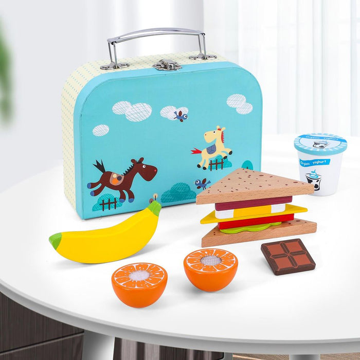 Classic Wooden Lunch Box Set: Pretend Play, Educational Toy for Kids - SOKA