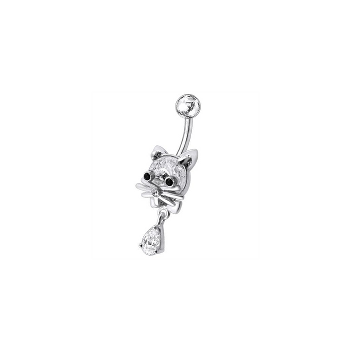 Jeweled Cat Dangling Navel Banana