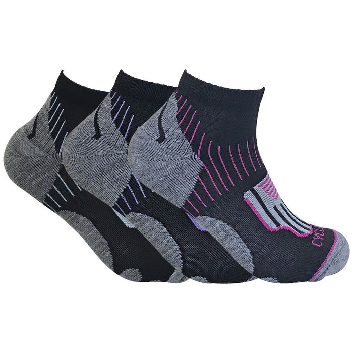 3 Pairs Ladies High Performance Cycling Socks