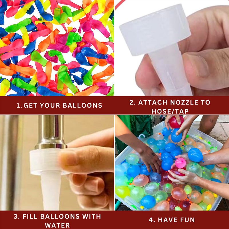 SOKA 600 Waterbomb for Fun Under the Sun- Easy-to-Use, Party Ready, Safe for Children, Nozzle Included!