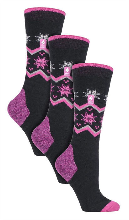 3 PACK LADIES HEAT HOLDERS ULTRA LITE SKI SOCKS