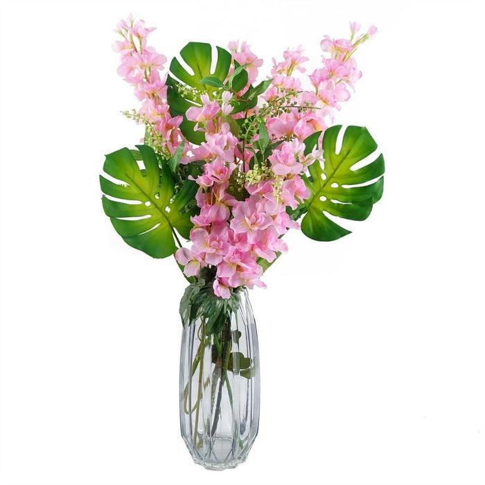 30cm Clear Contemporary Glass Vase | Premium Quality | Elegant and Versatile Design