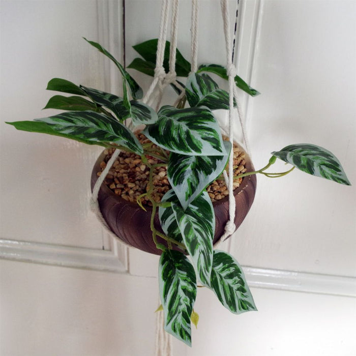 Premium 85cm Hanging Artificial Pothos Plant with Planter - High-Quality & Ready-to-Display