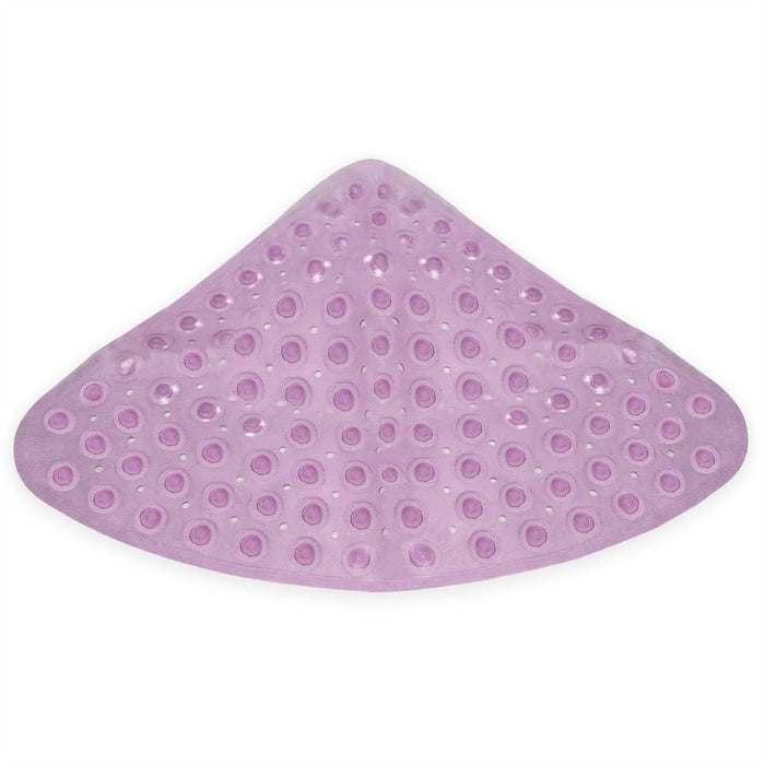 Safe Grip Corner Shower Mat Purple | Quality Rubber | Pukkr