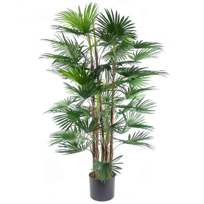 Premium Quality 120cm Fan Palm Artificial Tree - Realistic Lifelike Design - Perfect for Home Decor