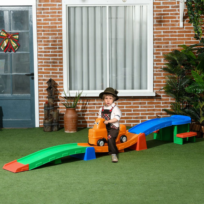 Premium Kids Rollercoaster: 3(m) Up/Down, Non-Slip Steps, Ages 2-5. Best Quality!