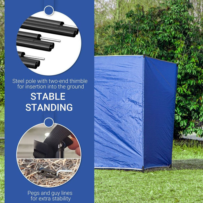 Camping Windbreak - Portable Wind Blocker, Protects from Wind, Sun, & Sand, 540cm x 150cm