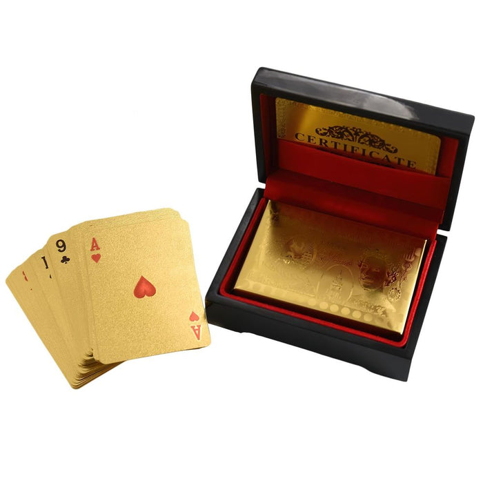 24K Gold Plated Playing Cards - Luxury Novelty Gift Set