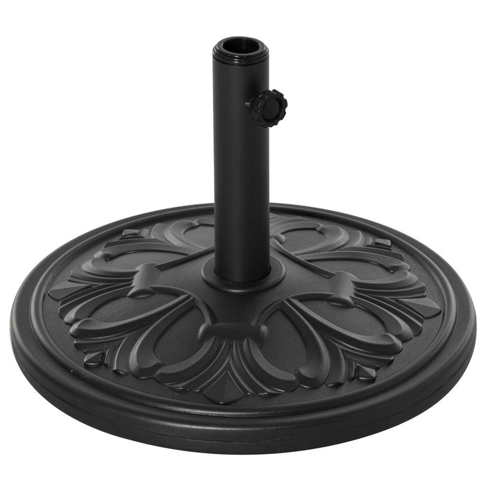 Durable Cement Umbrella Stand - Heavy Duty Holder for Garden Parasol