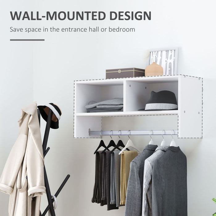 Premium White Wall Coat Rack - Durable, Stylish, Space-Saving