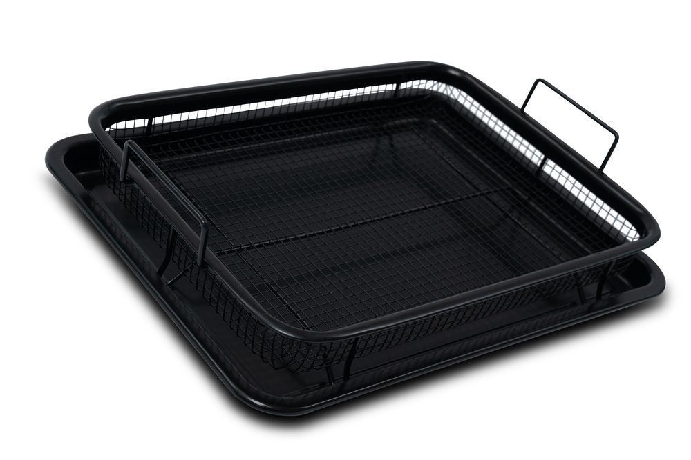 Durastone 2pc Crisper & Oven Tray - Turn Your Oven into a Healthy Air Fryer!